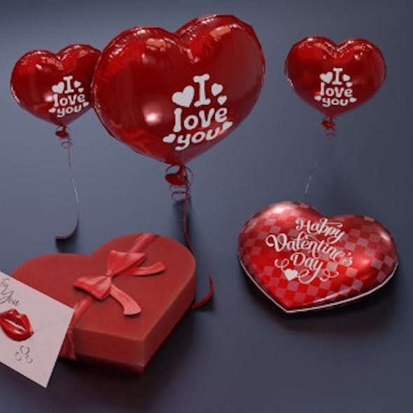 Valentines' Day 3D Model