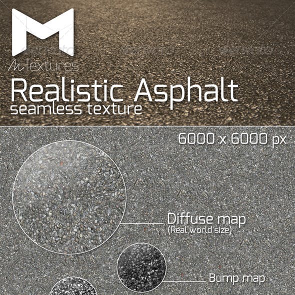 Realistic Asphalt seamless texture