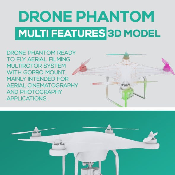 Drone phantom with gopro