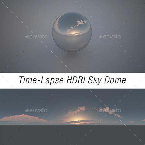 Time-Lapse HDRI Sky Dome Sunset