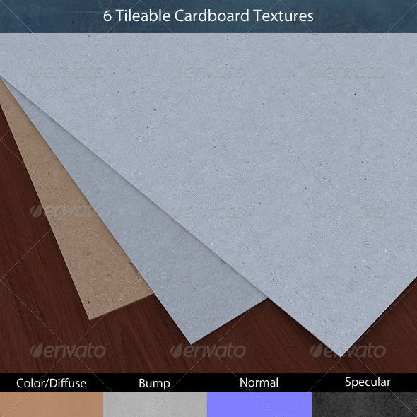 Tileable Cardboard Texture Pack