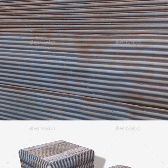 Corrugated Iron Seamless Texture