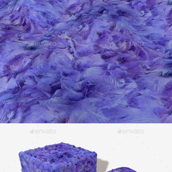 Purple Feathers Seamless Texture