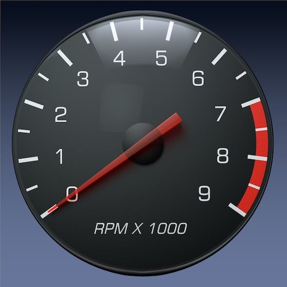 Tachometer Gauge for Auto/Truck Instrument Panel