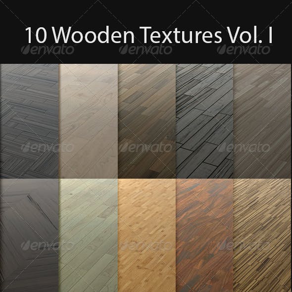 10 Wooden Floor Tileable Texture Vol. I