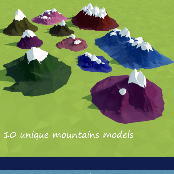 Low Poly Mountains Pack